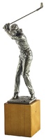 Trofeo Figura Femenina de Golf Plateada