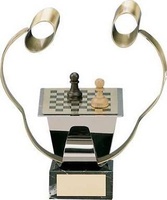 Trofeo ajedrez jugadores