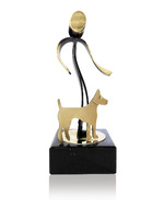 Trofeo canino de latón 
