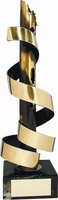 Trofeo diseño tirazones dorados