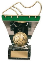 Trofeo fútbol bota y balón