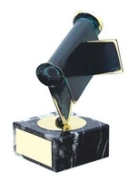 Trofeo fotografía video cámara negra