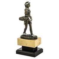 Trofeo para golf femenino en bronce