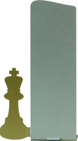 Trofeo silueta de meta de ajedrez