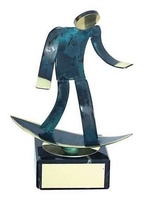 trofeo trofeos vencedor navegar 1 Surfer personaje 18cm con grabado #1 deportes acuáticos 